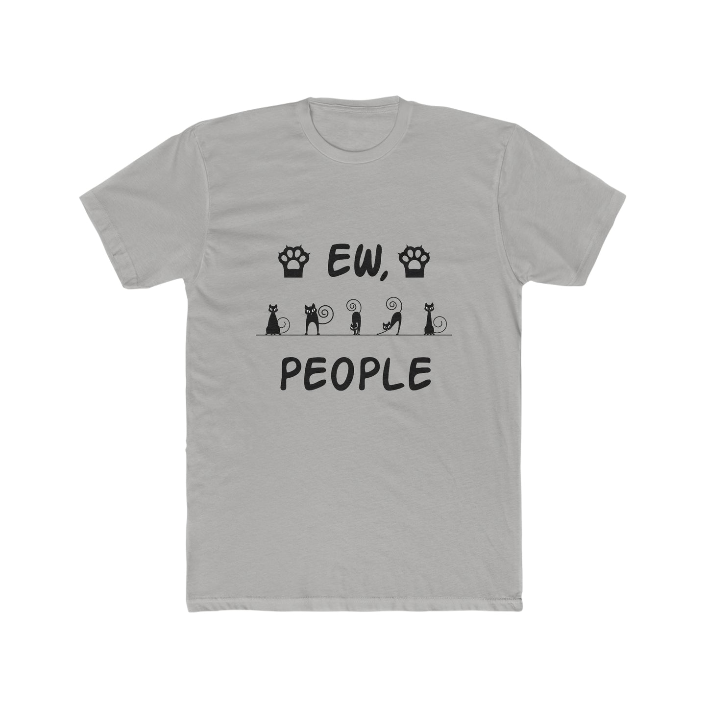 EW, People - Cat - Men's Cotton Crew Tee