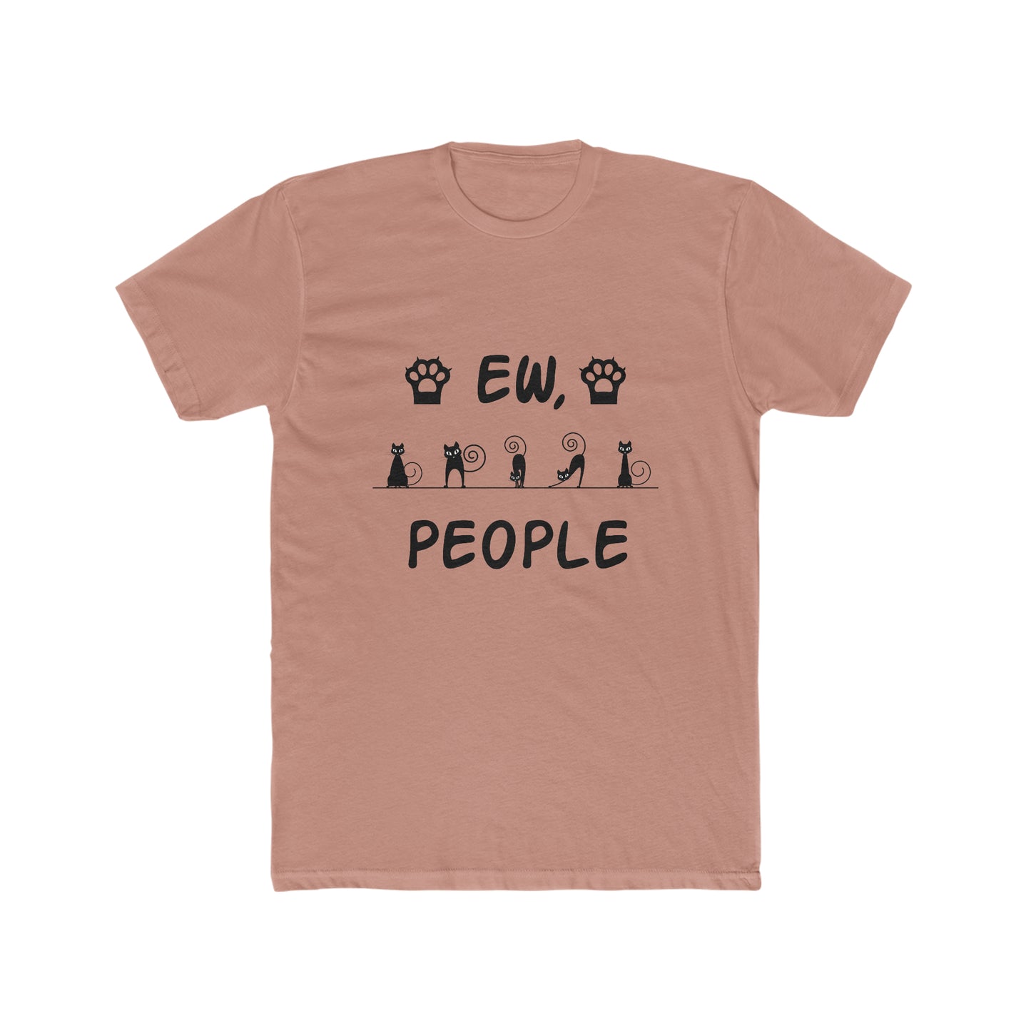 EW, People - Cat - Men's Cotton Crew Tee