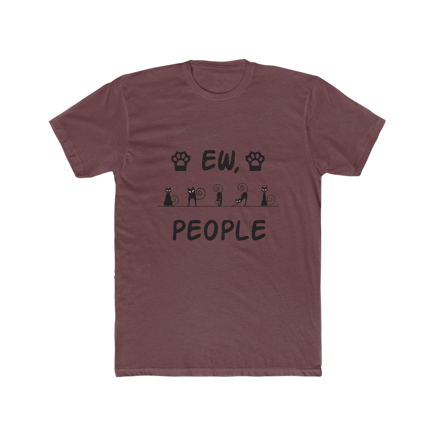 EW, People - Cat - Men's Cotton Crew Tee