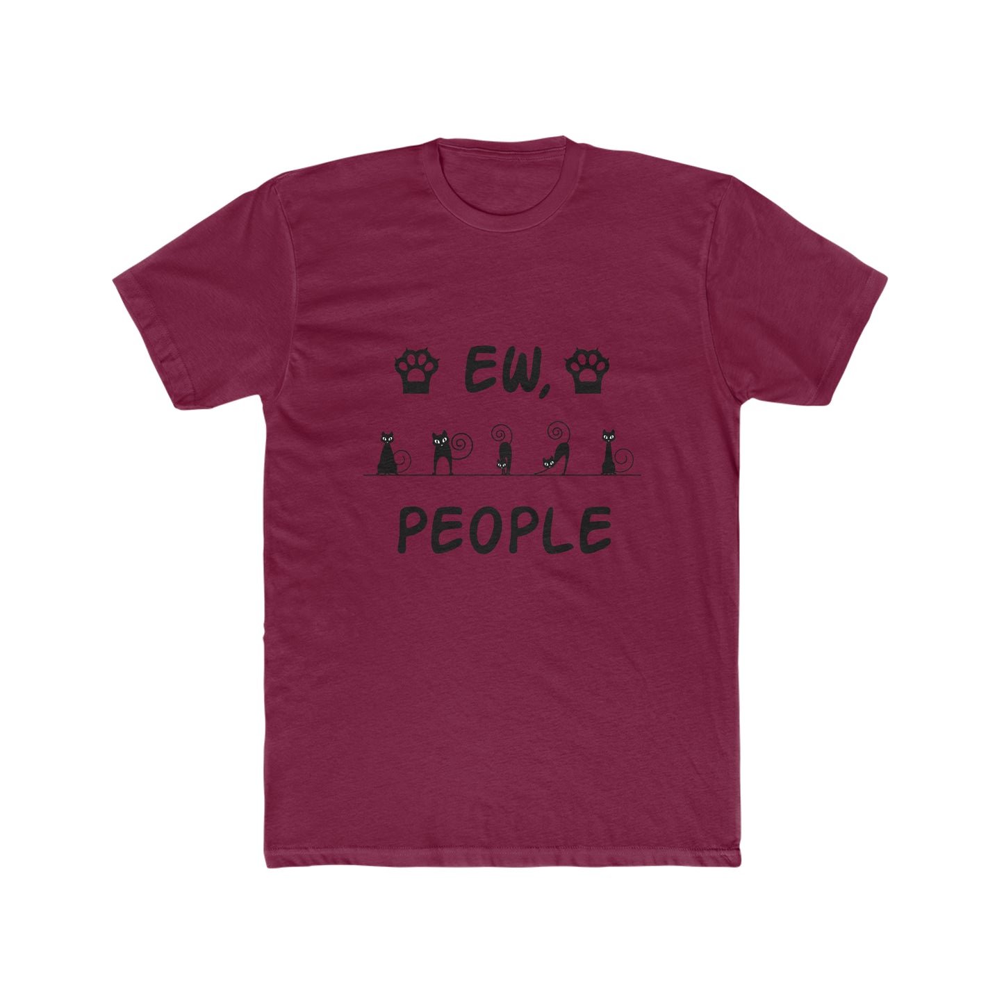 EW, People - Cat - Men's Cotton Crew Tee