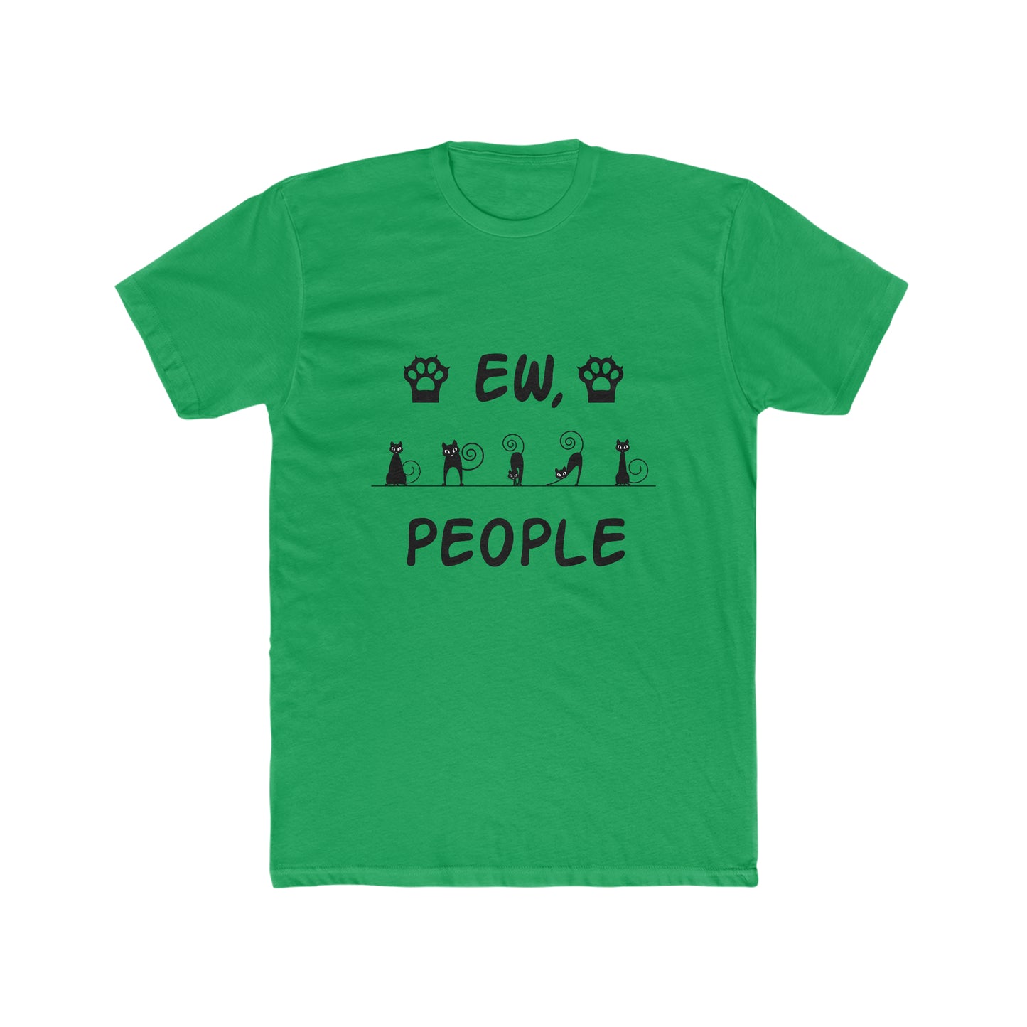 EW, People - Cat - Men's Cotton Crew Tee