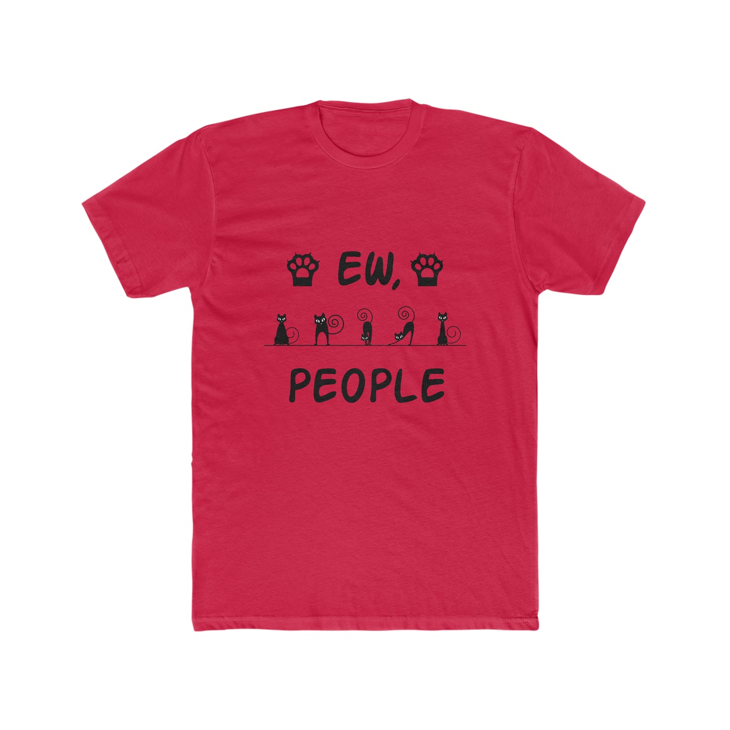 EW, People - Cat - Men's Cotton Crew Tee