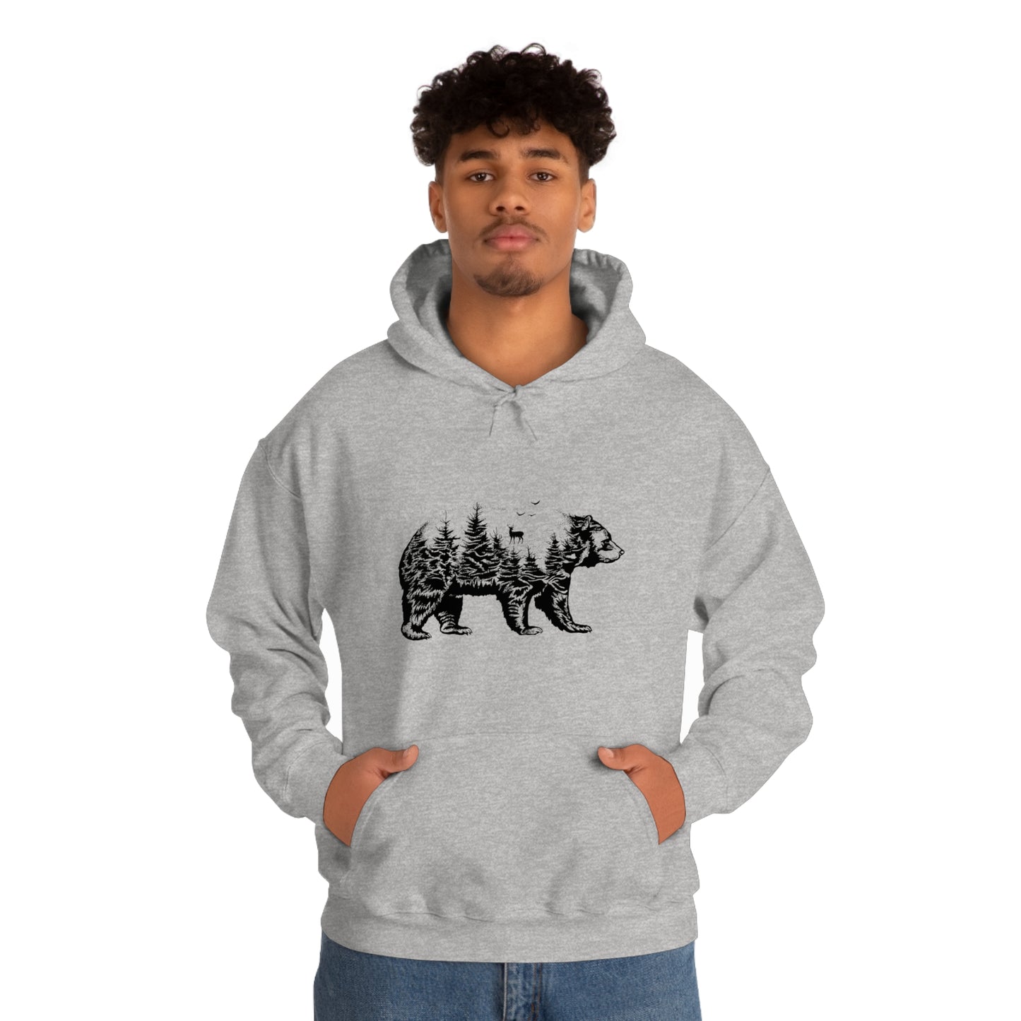 Bear Graphic - Unisex Hooded Sweatshirt