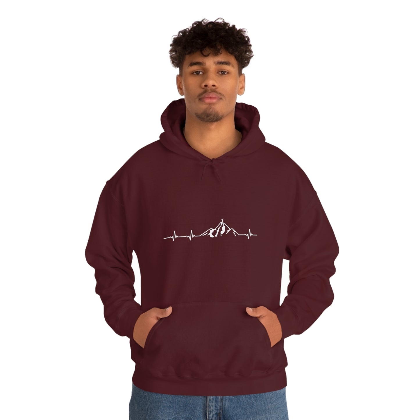 Mountain Heartbeat - Unisex Hooded Sweatshirt
