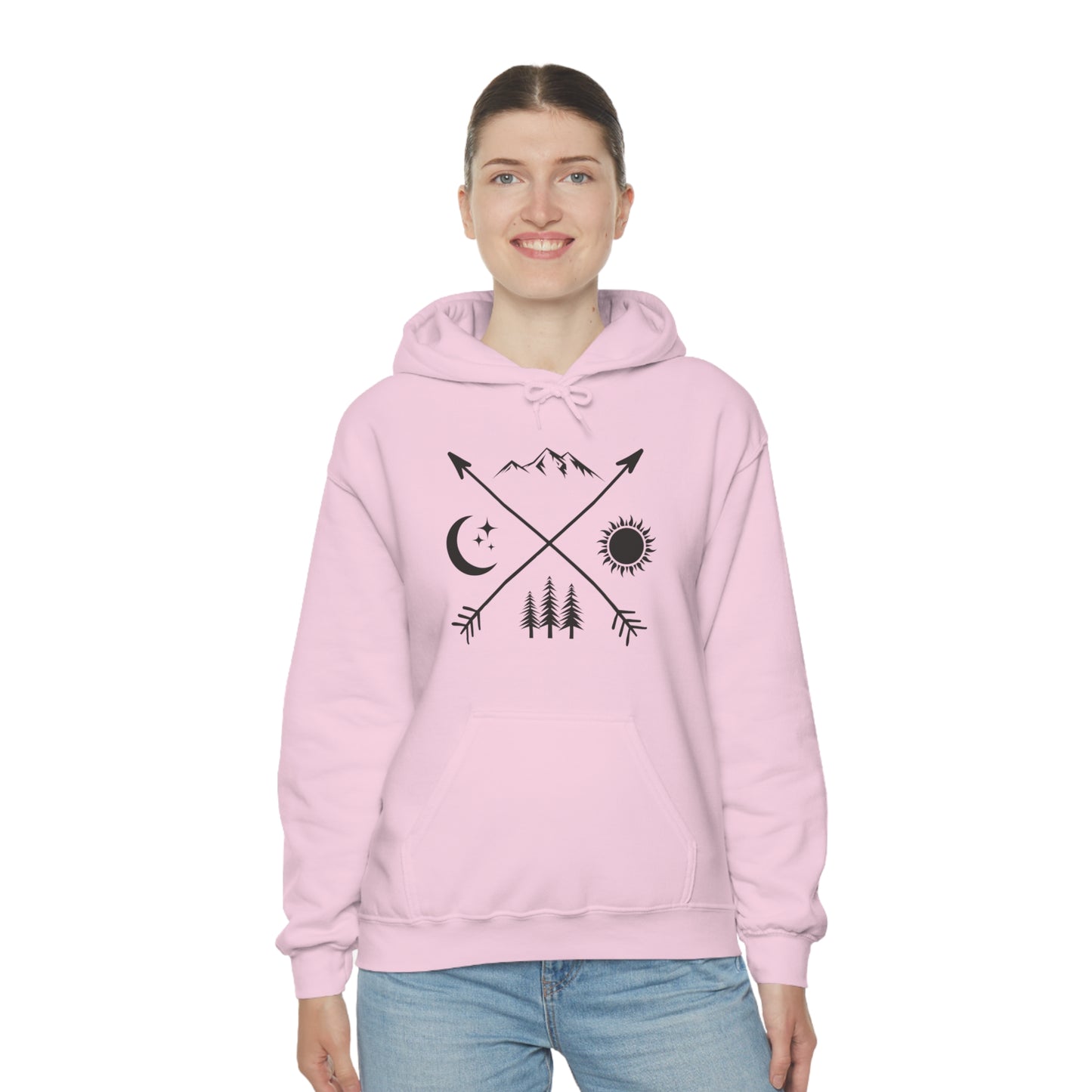 Outdoor Symbol - Unisex Hooded Sweatshirt