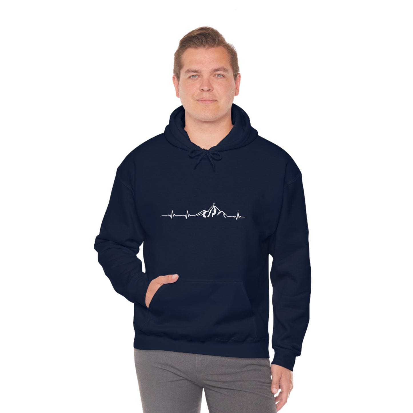 Mountain Heartbeat - Unisex Hooded Sweatshirt
