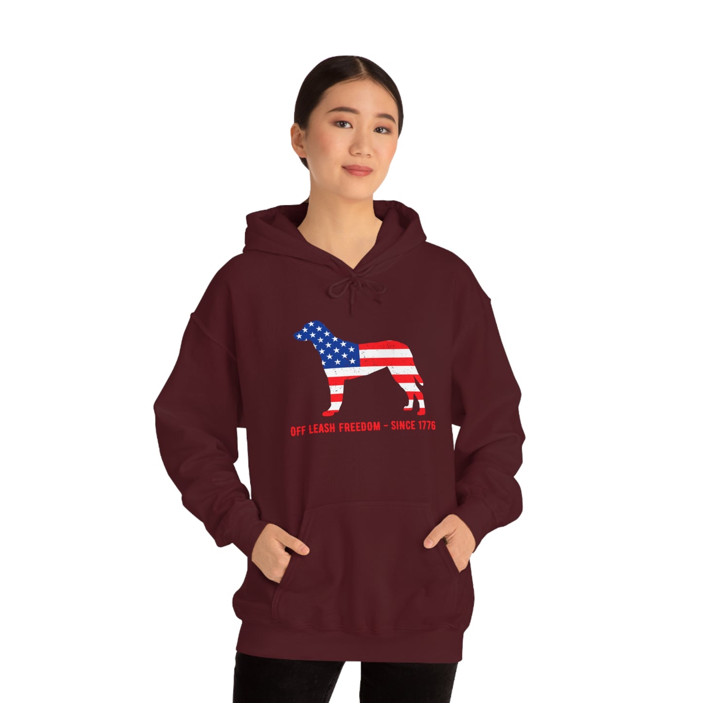 Off Leash Freedom - Unisex Hooded Sweatshirt