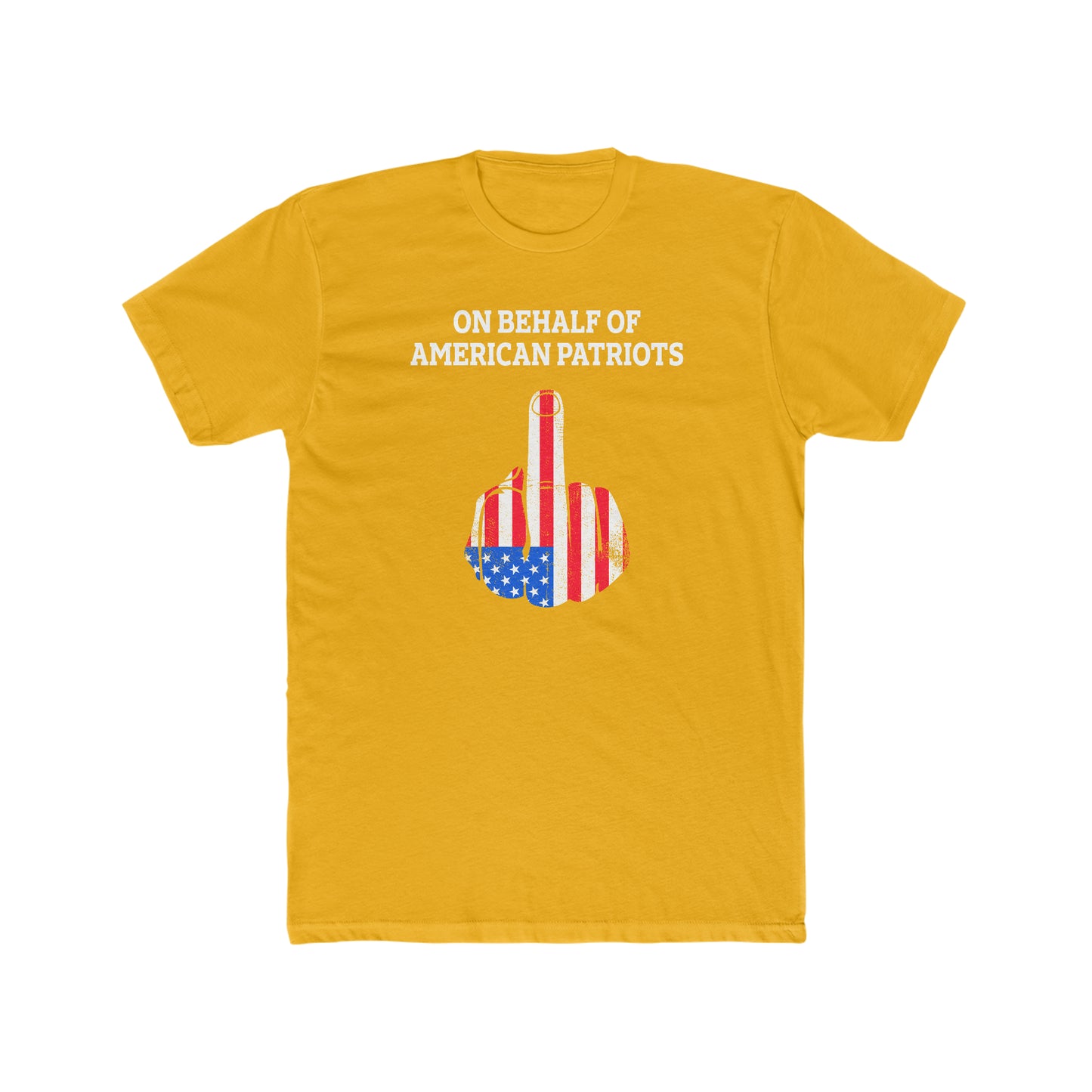On Behalf Of American Patriots - Men's Cotton Crew T-Shirt