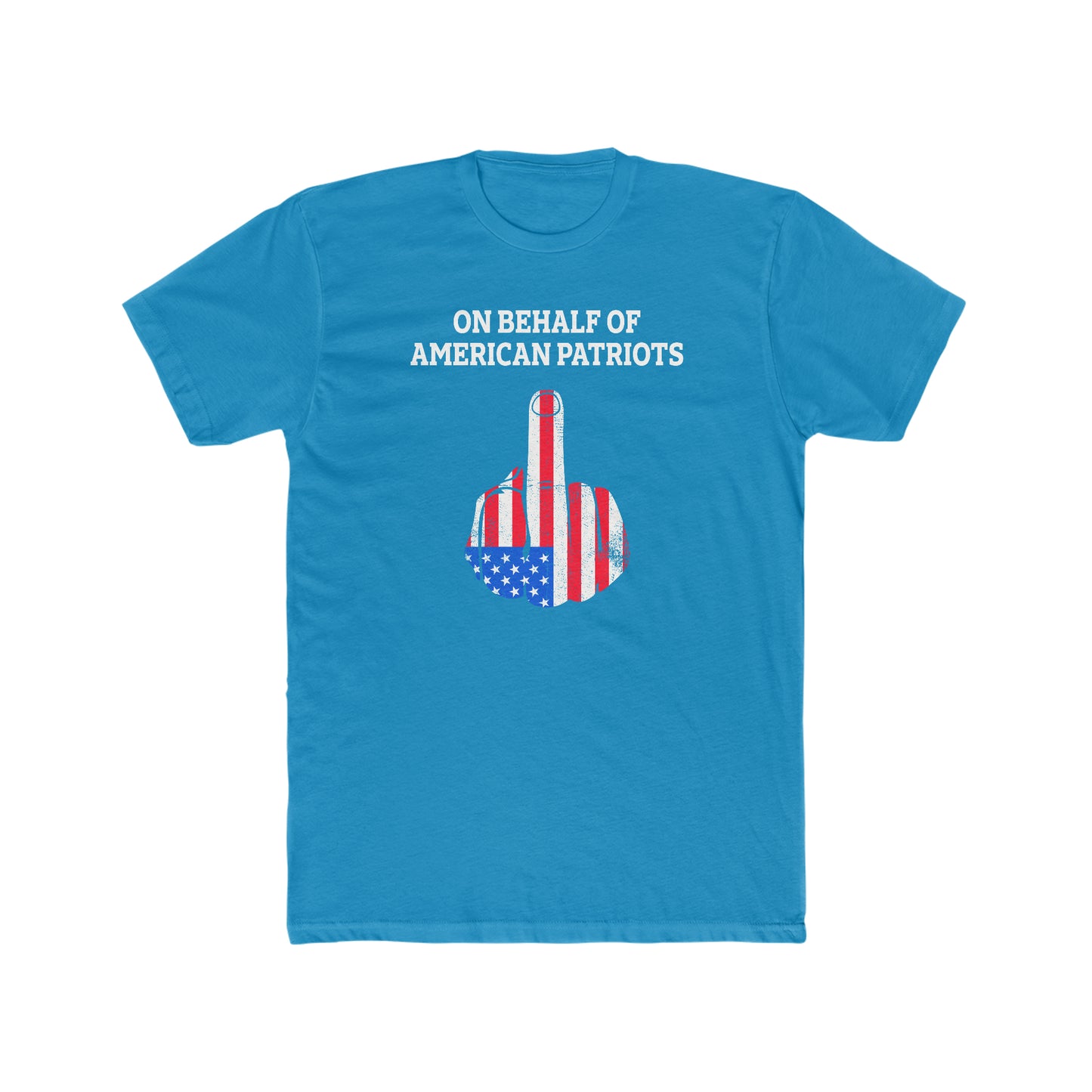 On Behalf Of American Patriots - Men's Cotton Crew T-Shirt