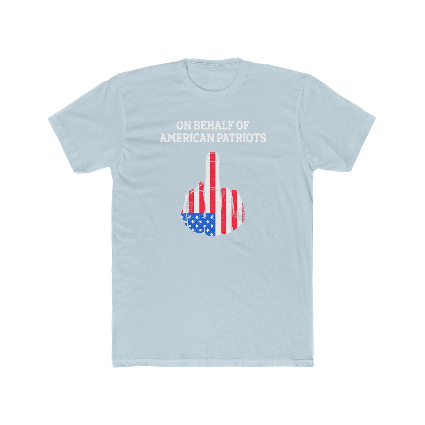 On Behalf Of American Patriots - Men's Cotton Crew T-Shirt