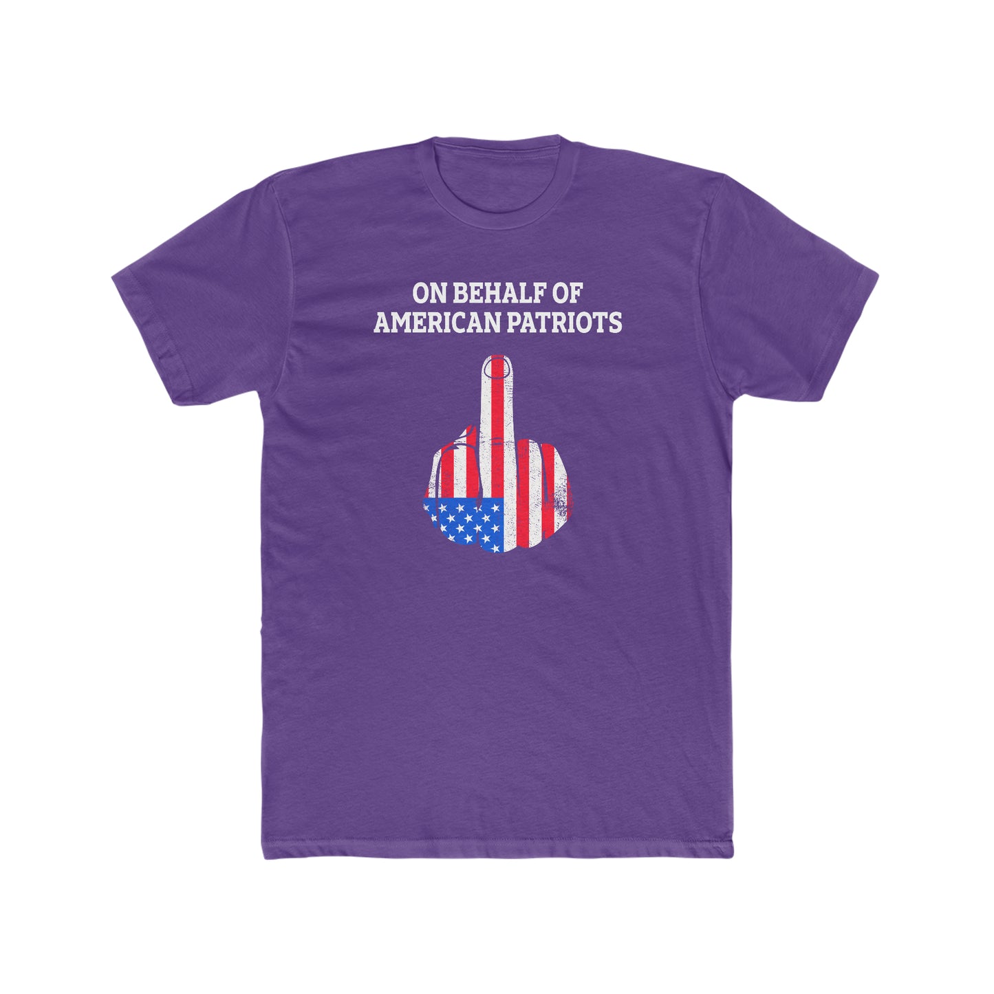 On Behalf Of American Patriots - Men's Cotton Crew T-Shirt
