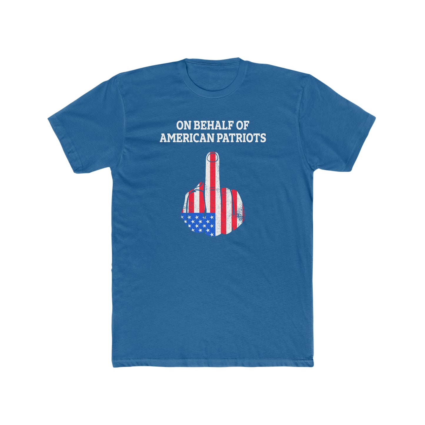On Behalf Of American Patriots - Men's Cotton Crew T-Shirt