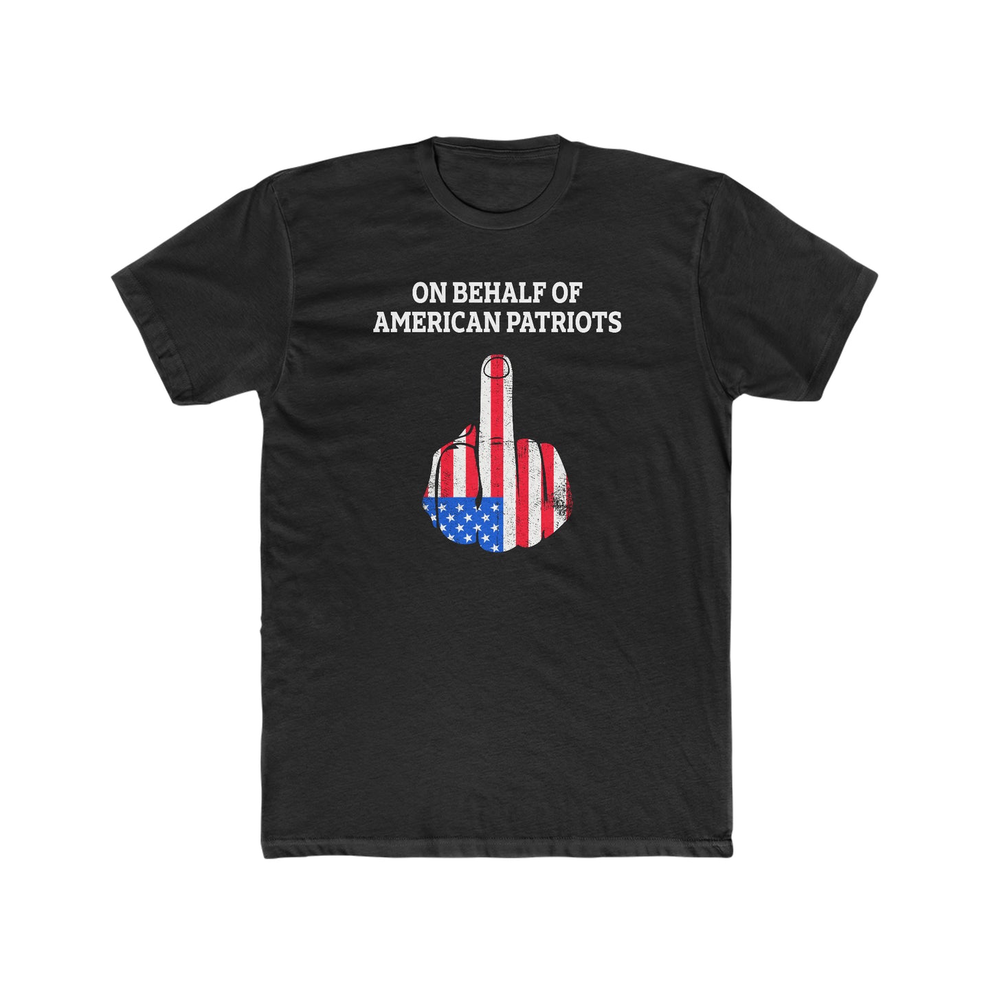 On Behalf Of American Patriots - Men's Cotton Crew T-Shirt