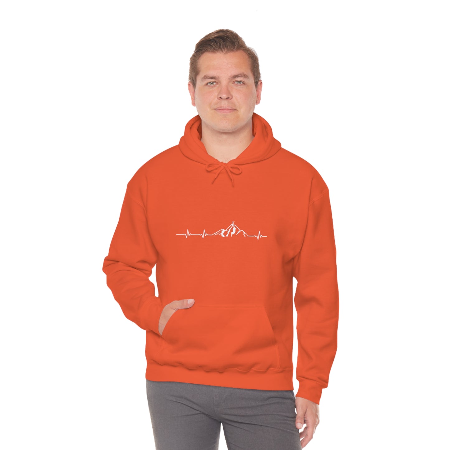 Mountain Heartbeat - Unisex Hooded Sweatshirt