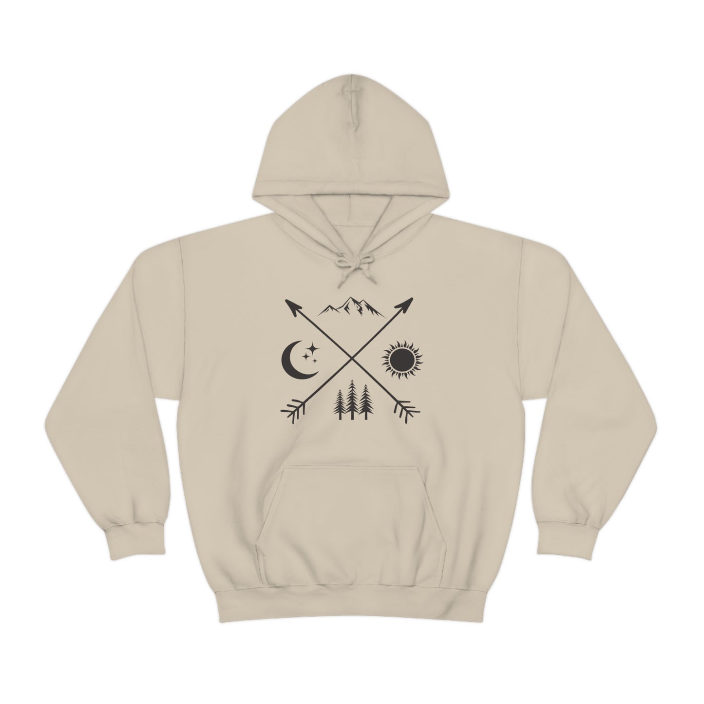 Outdoor Symbol - Unisex Hooded Sweatshirt