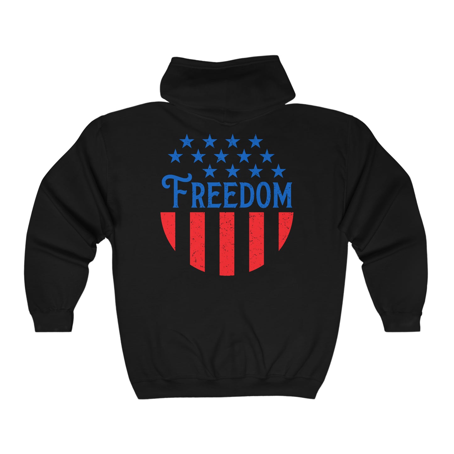 Freedom - Unisex Full Zip Hooded Sweatshirt