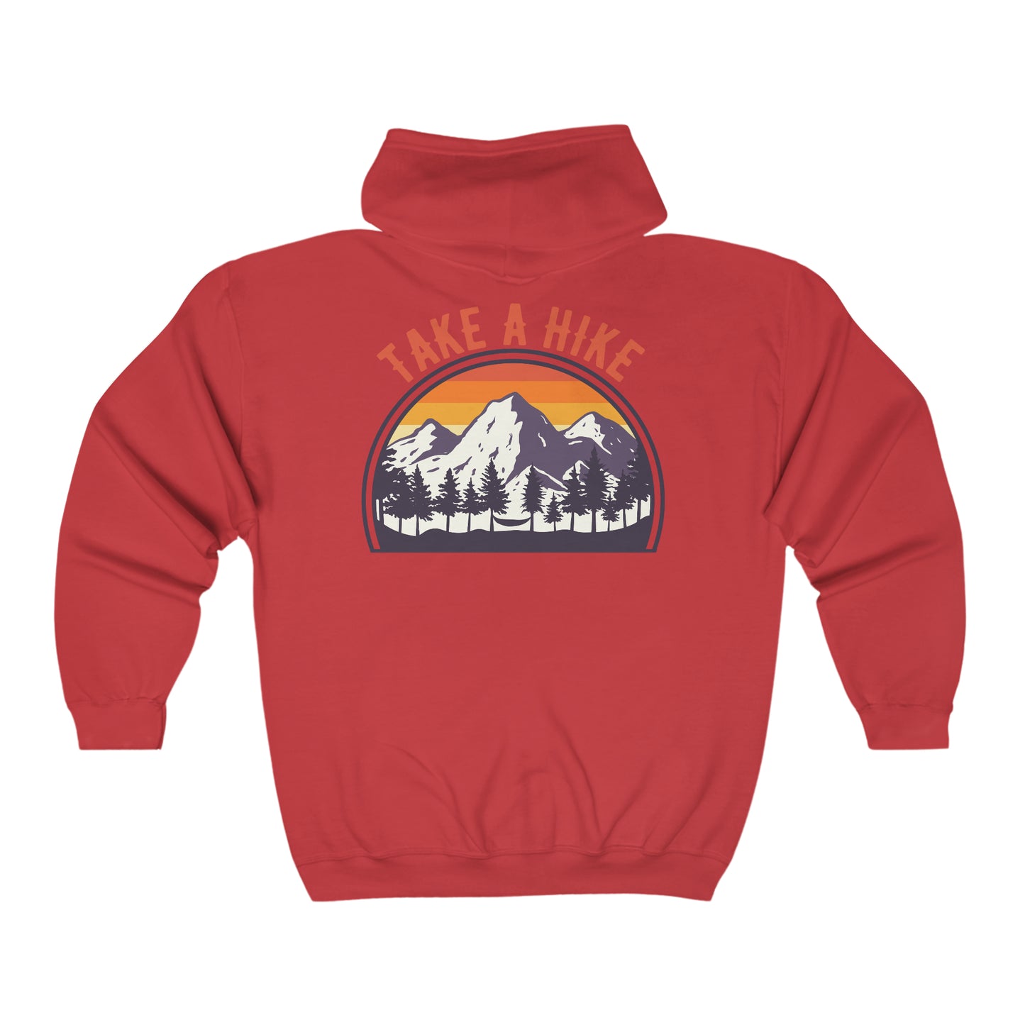 Take A Hike - Unisex Full Zip Hooded Sweatshirt