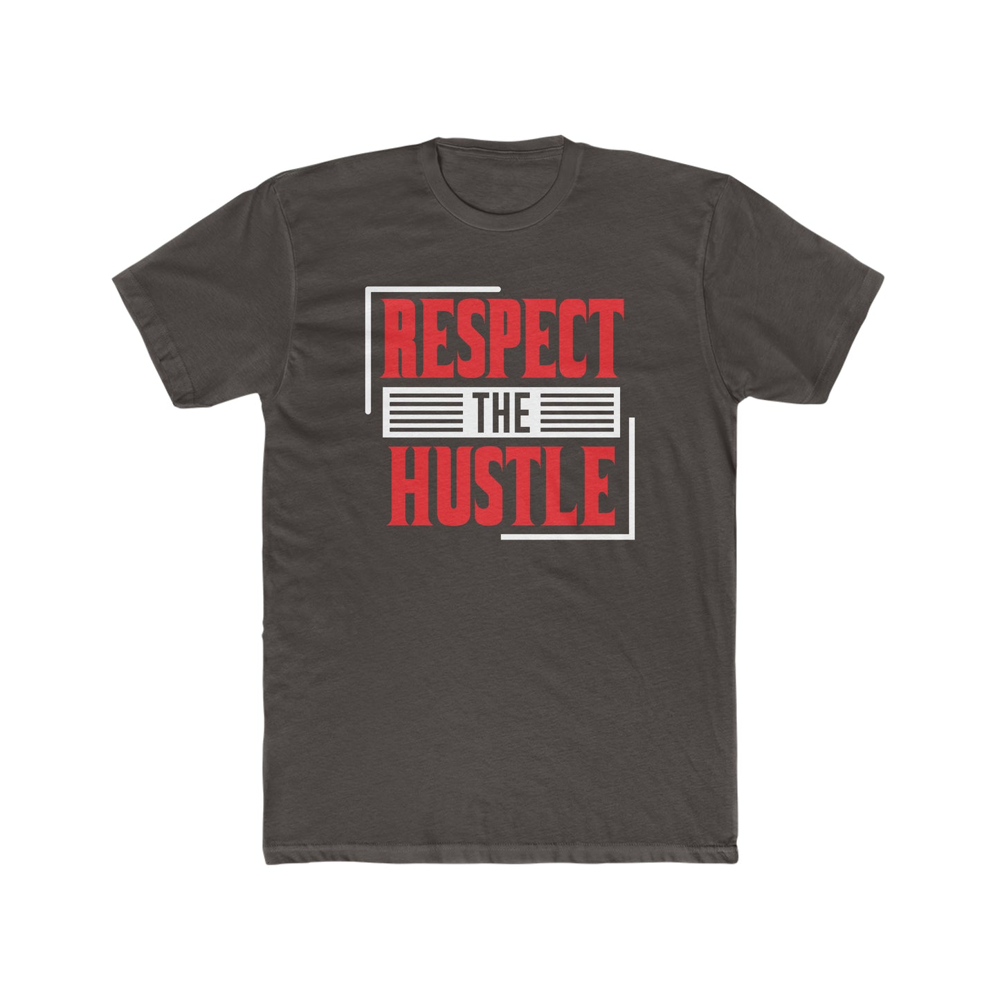 Respect The Hustle -  Men's Cotton Crew Tee