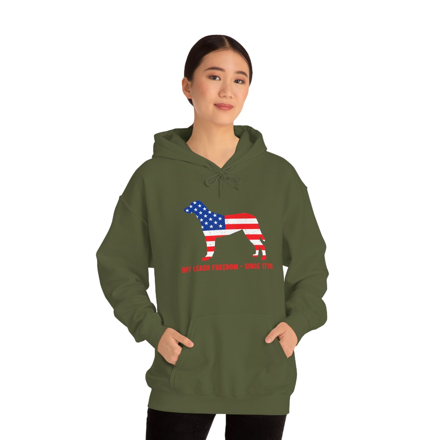 Off Leash Freedom - Unisex  Hooded Sweatshirt