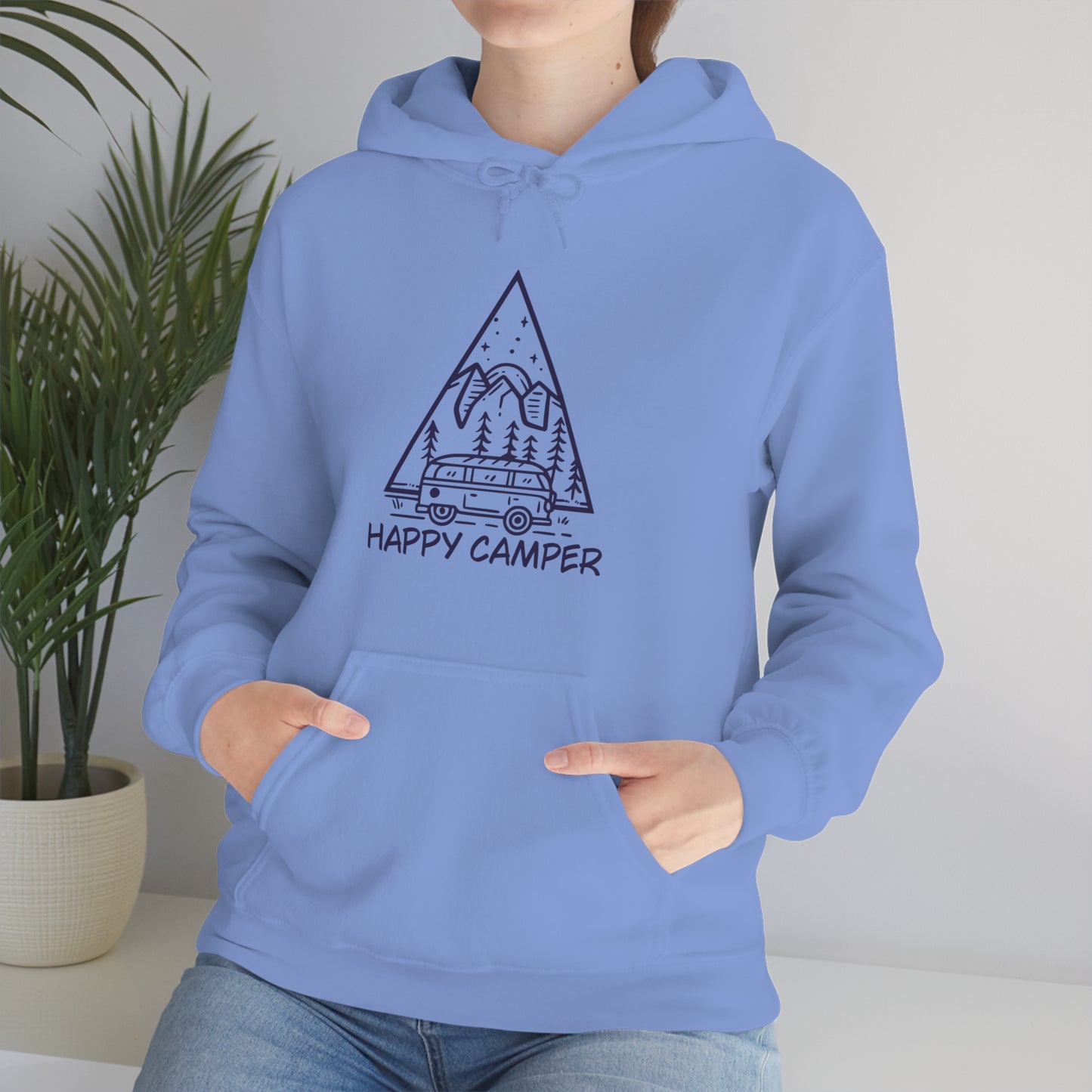 Happy Camper - Unisex  Hooded Sweatshirt