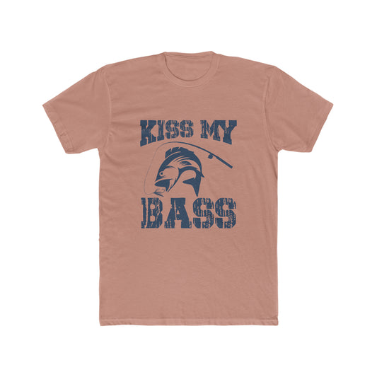 Kiss My Bass -  Men's Cotton Crew Tee