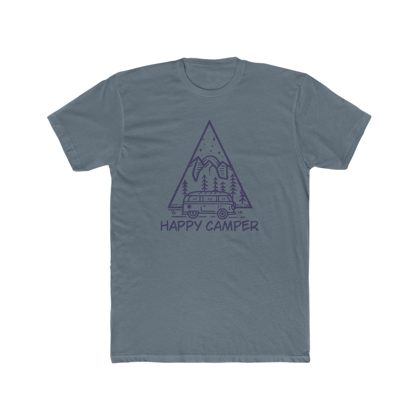 Happy Camper -  Men's Cotton Crew Tee