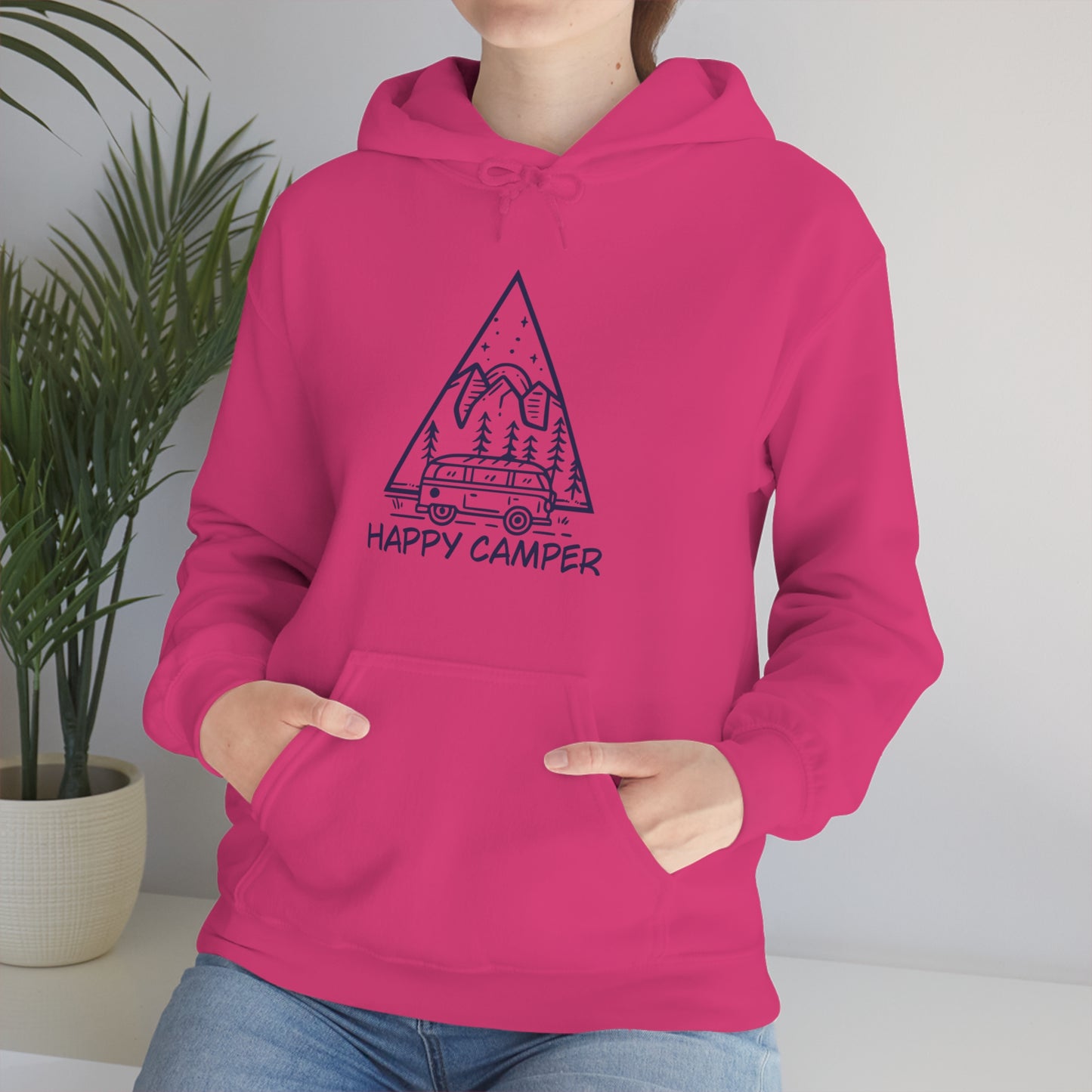 Happy Camper - Unisex  Hooded Sweatshirt