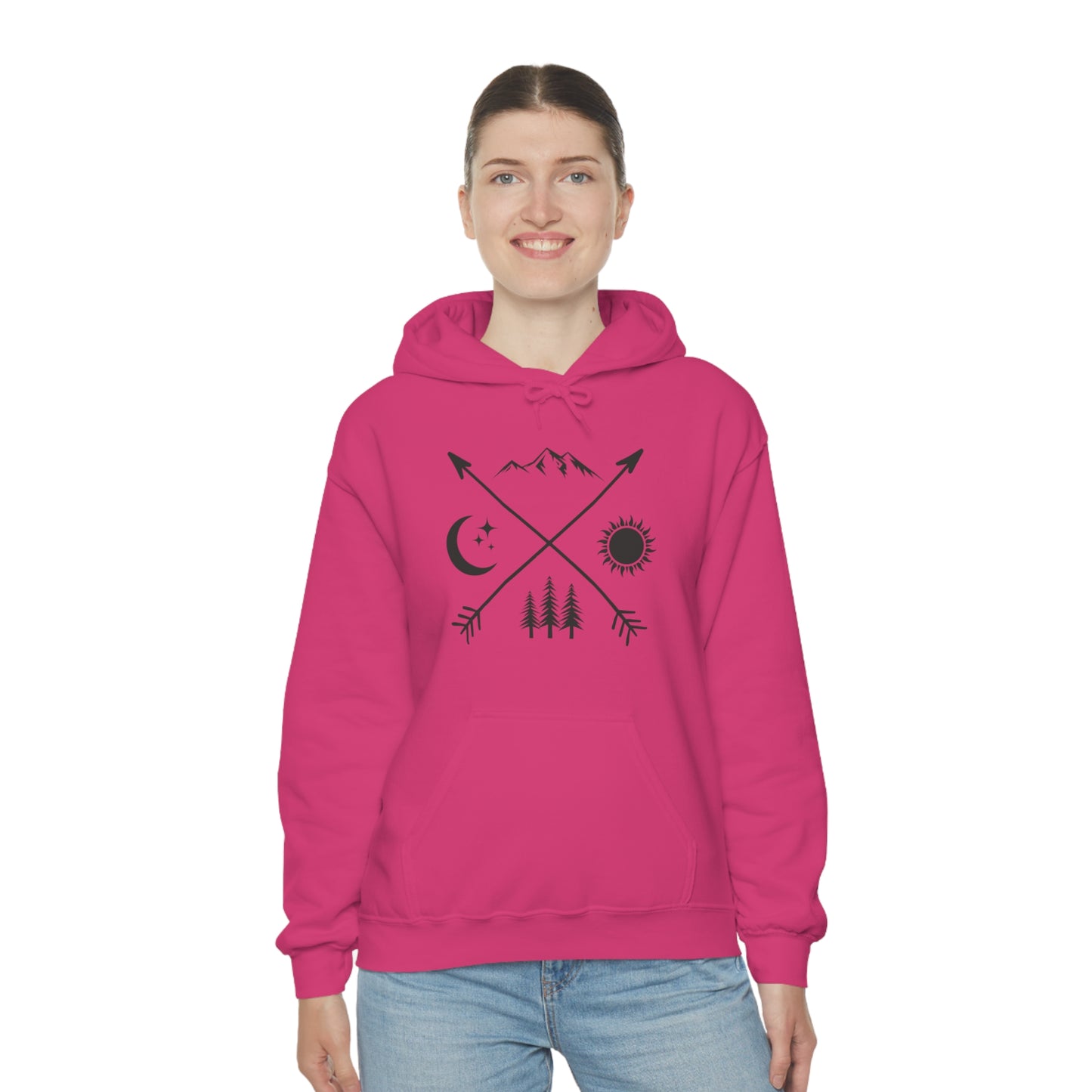 Outdoor Symbol - Unisex  Hooded Sweatshirt