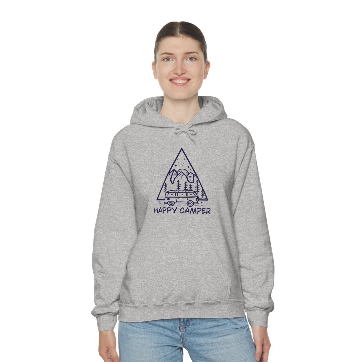 Happy Camper - Unisex  Hooded Sweatshirt