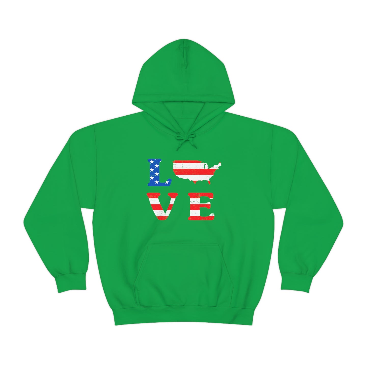 Love America - Unisex  Hooded Sweatshirt