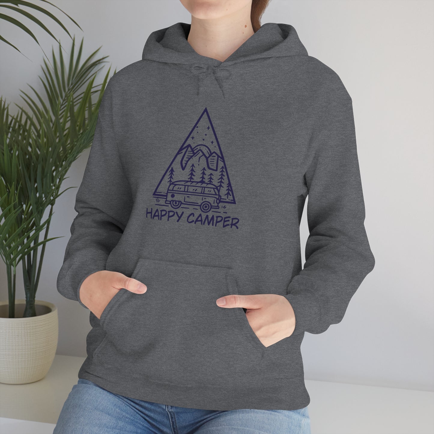 Happy Camper - Unisex  Hooded Sweatshirt