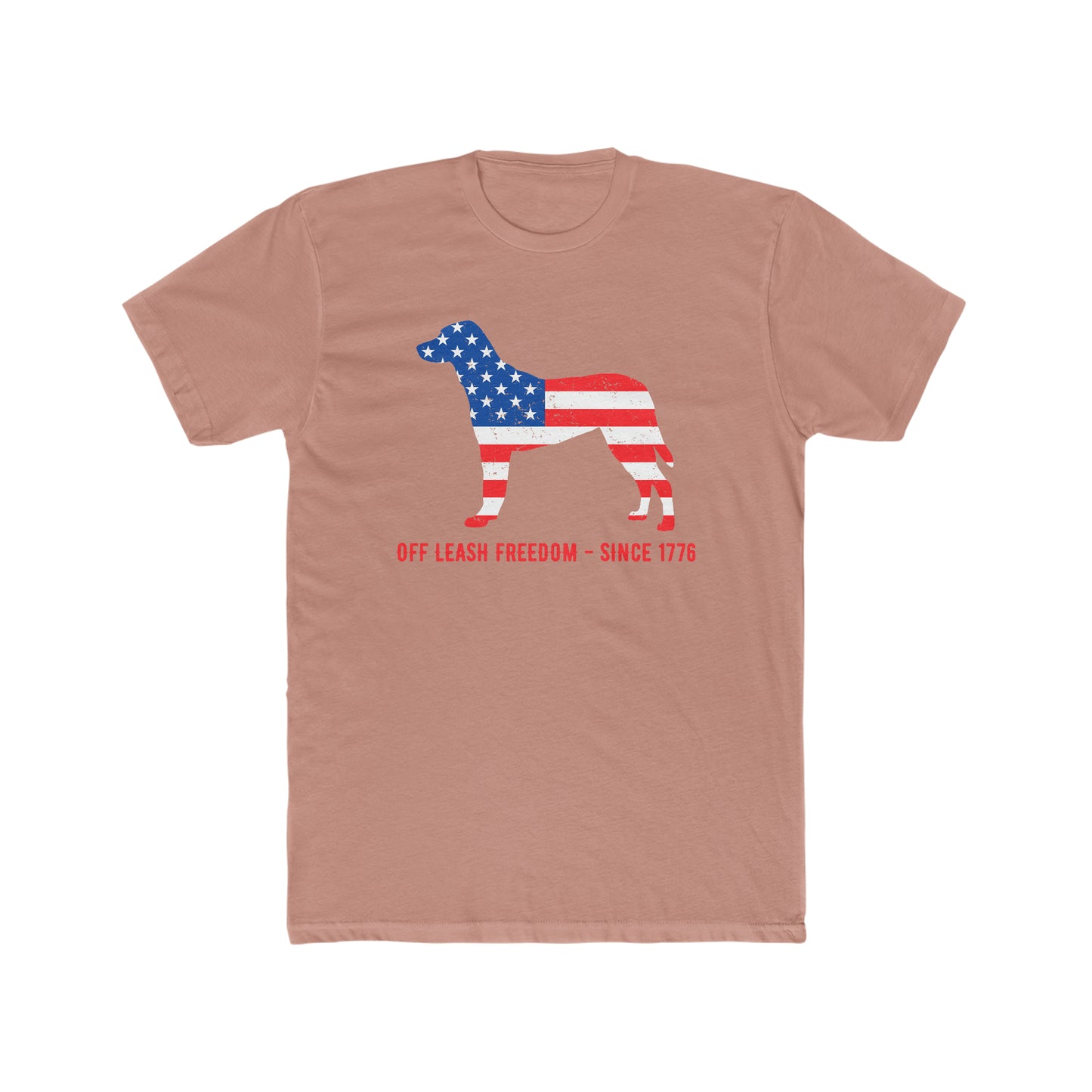 Off Leash Freedom -  Men's Cotton Crew Tee