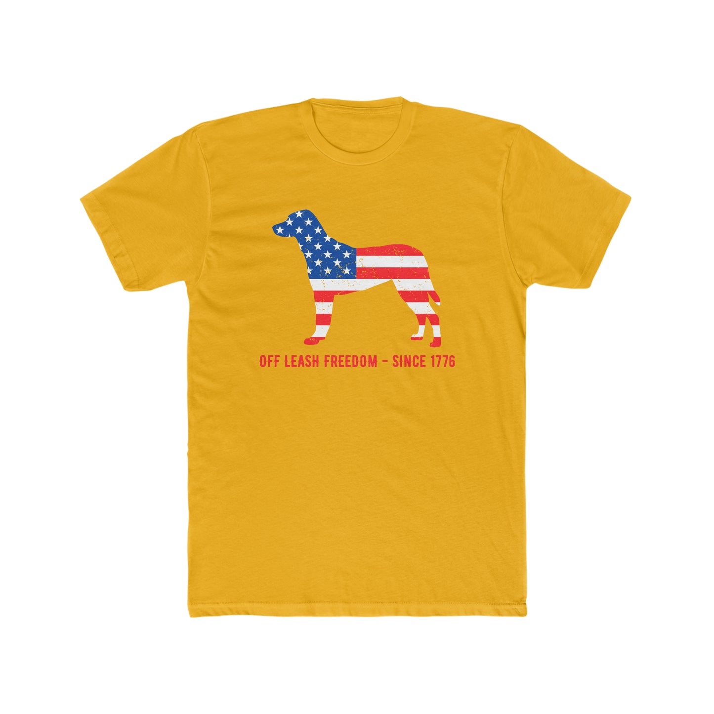 Off Leash Freedom -  Men's Cotton Crew Tee