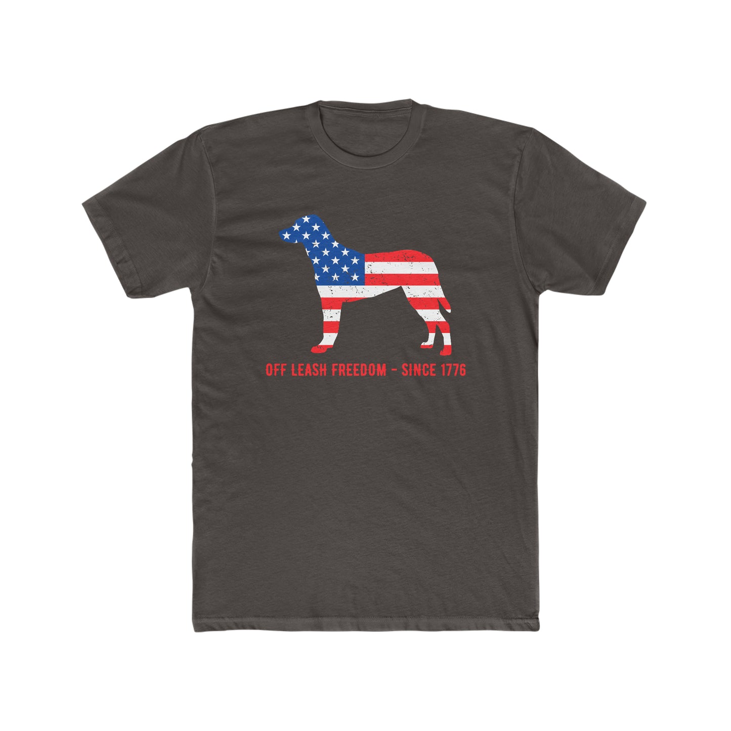 Off Leash Freedom -  Men's Cotton Crew Tee