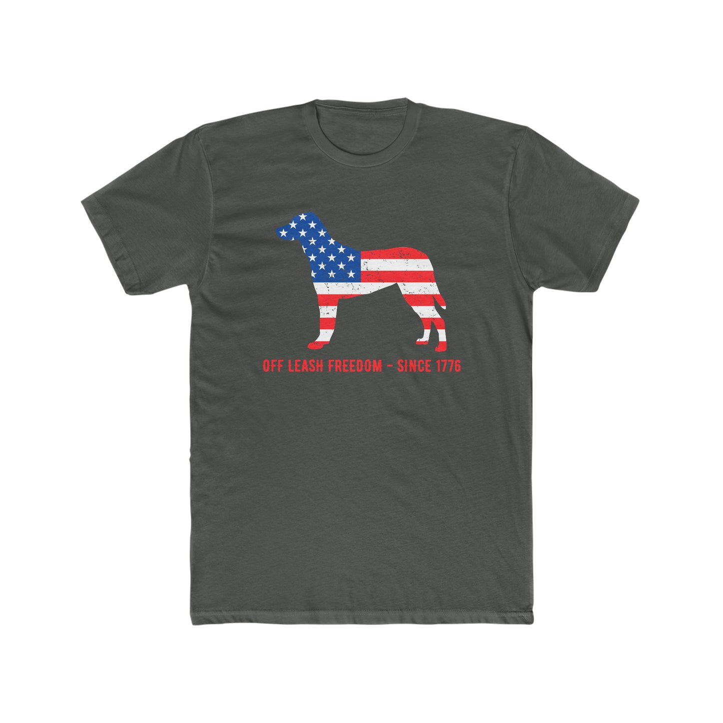 Off Leash Freedom -  Men's Cotton Crew Tee