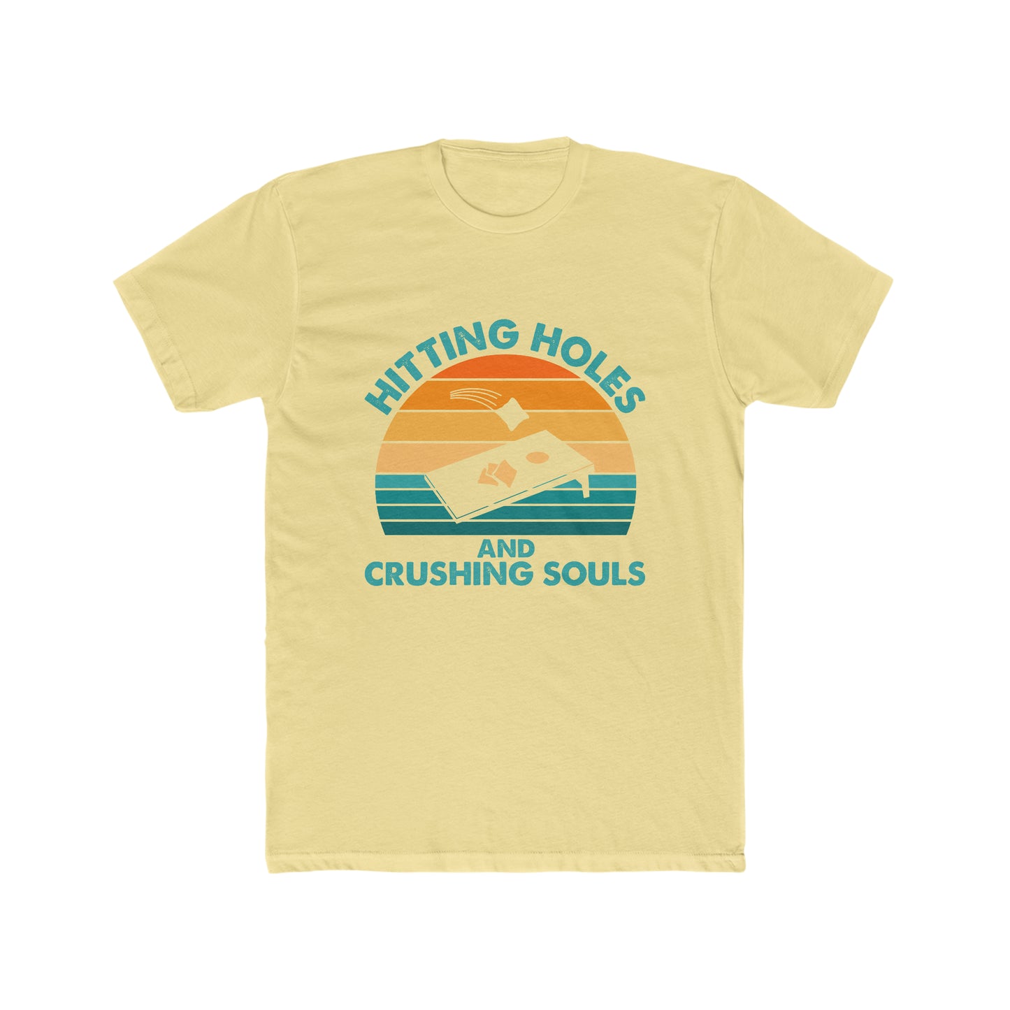 Hitting Holes and Crushing Souls - Men's Cotton Crew Tee