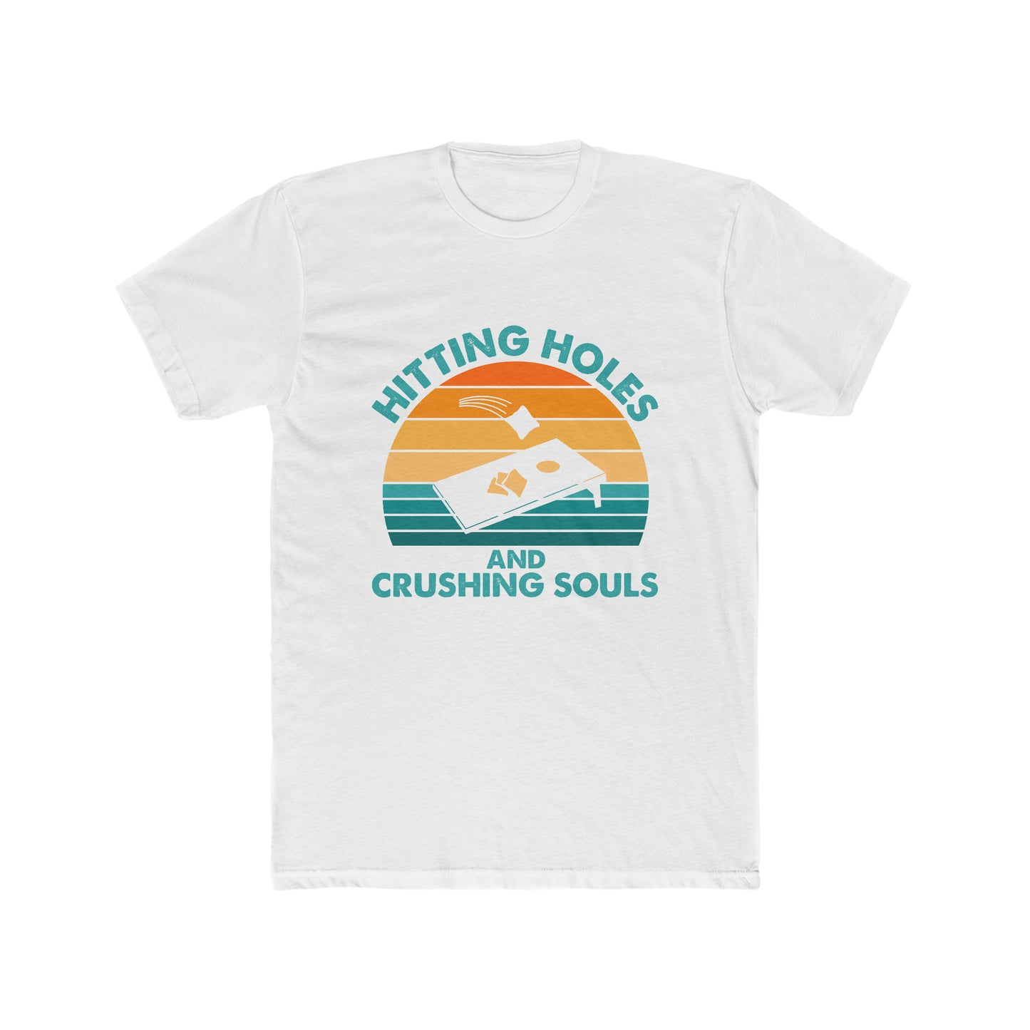 Hitting Holes and Crushing Souls - Men's Cotton Crew Tee