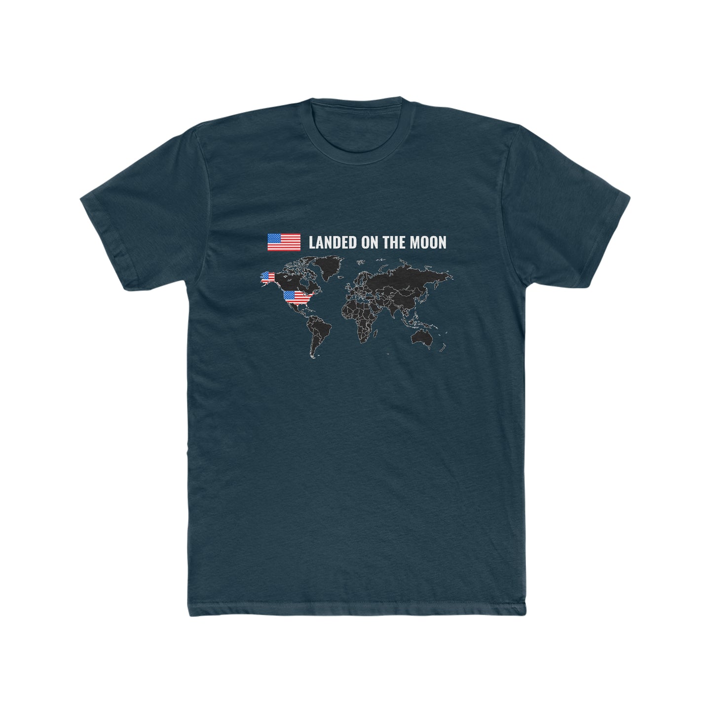 Landed On the Moon -  Men's Cotton Crew Tee