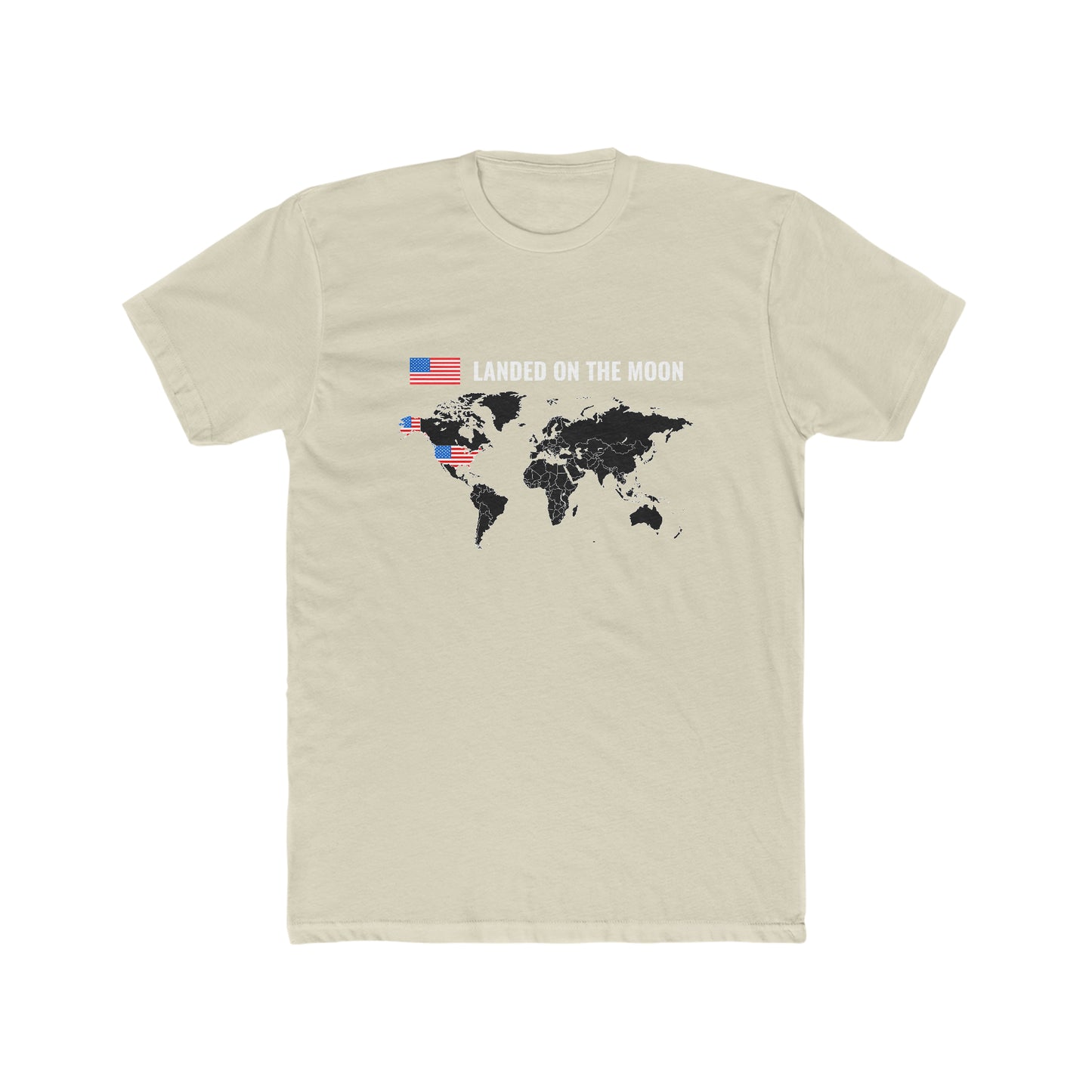 Landed On the Moon -  Men's Cotton Crew Tee