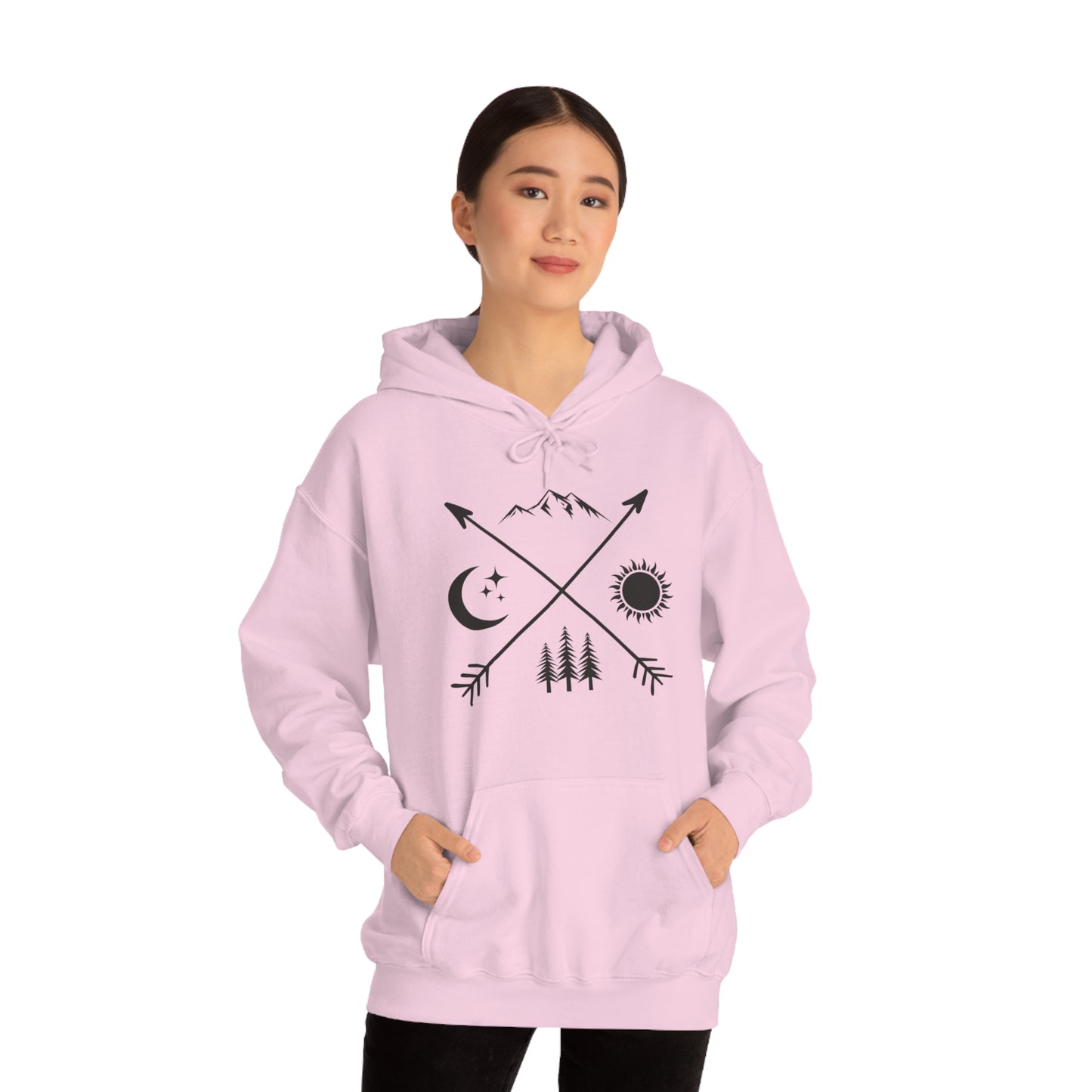 Outdoor Symbol - Unisex  Hooded Sweatshirt