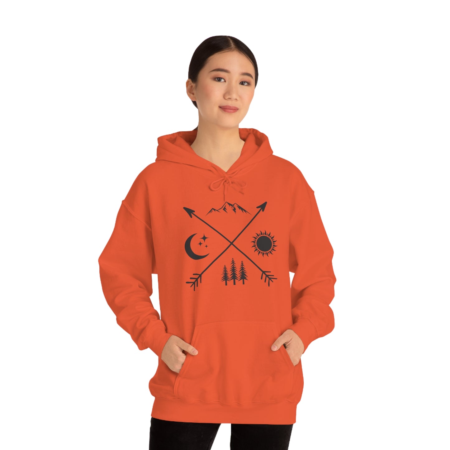 Outdoor Symbol - Unisex  Hooded Sweatshirt