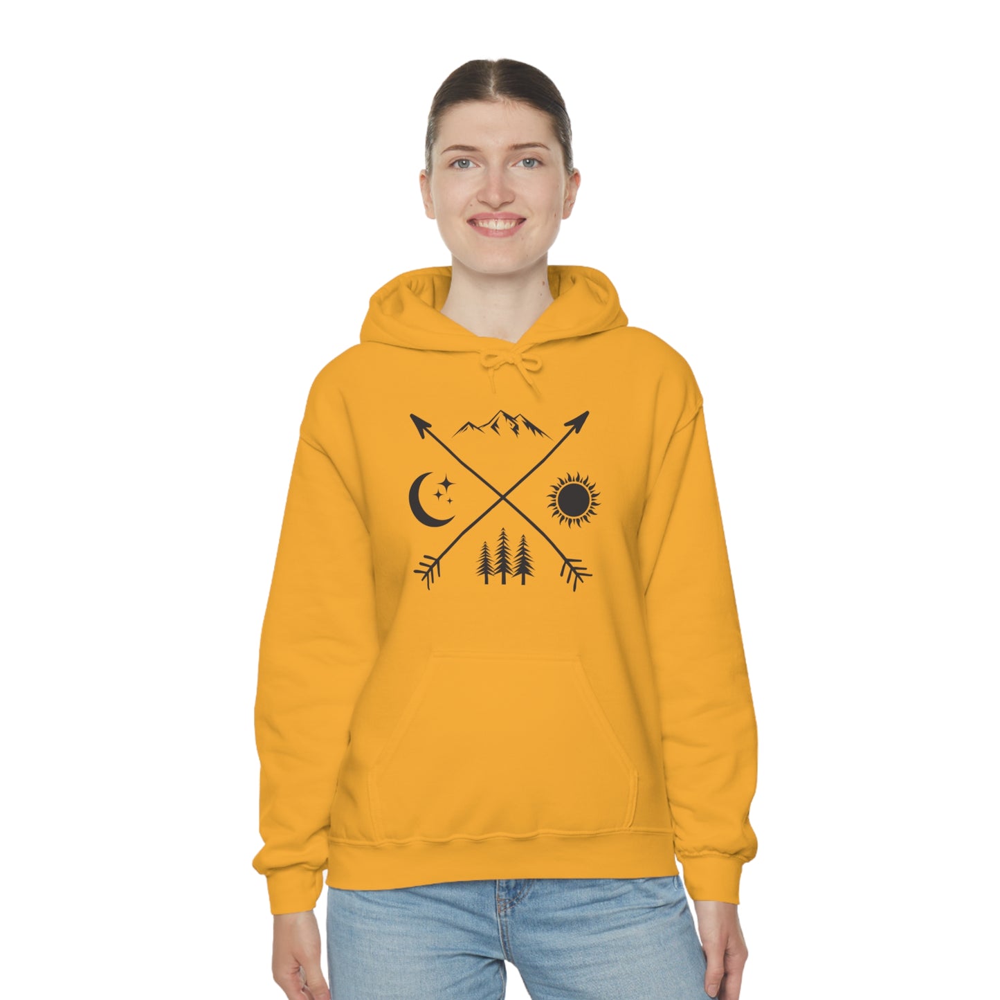 Outdoor Symbol - Unisex  Hooded Sweatshirt