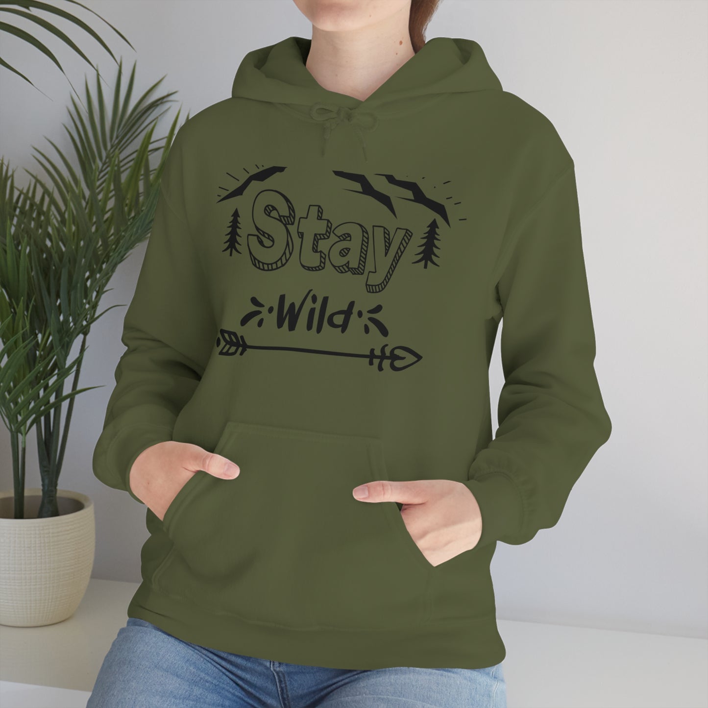 Stay Wild - Unisex  Hooded Sweatshirt