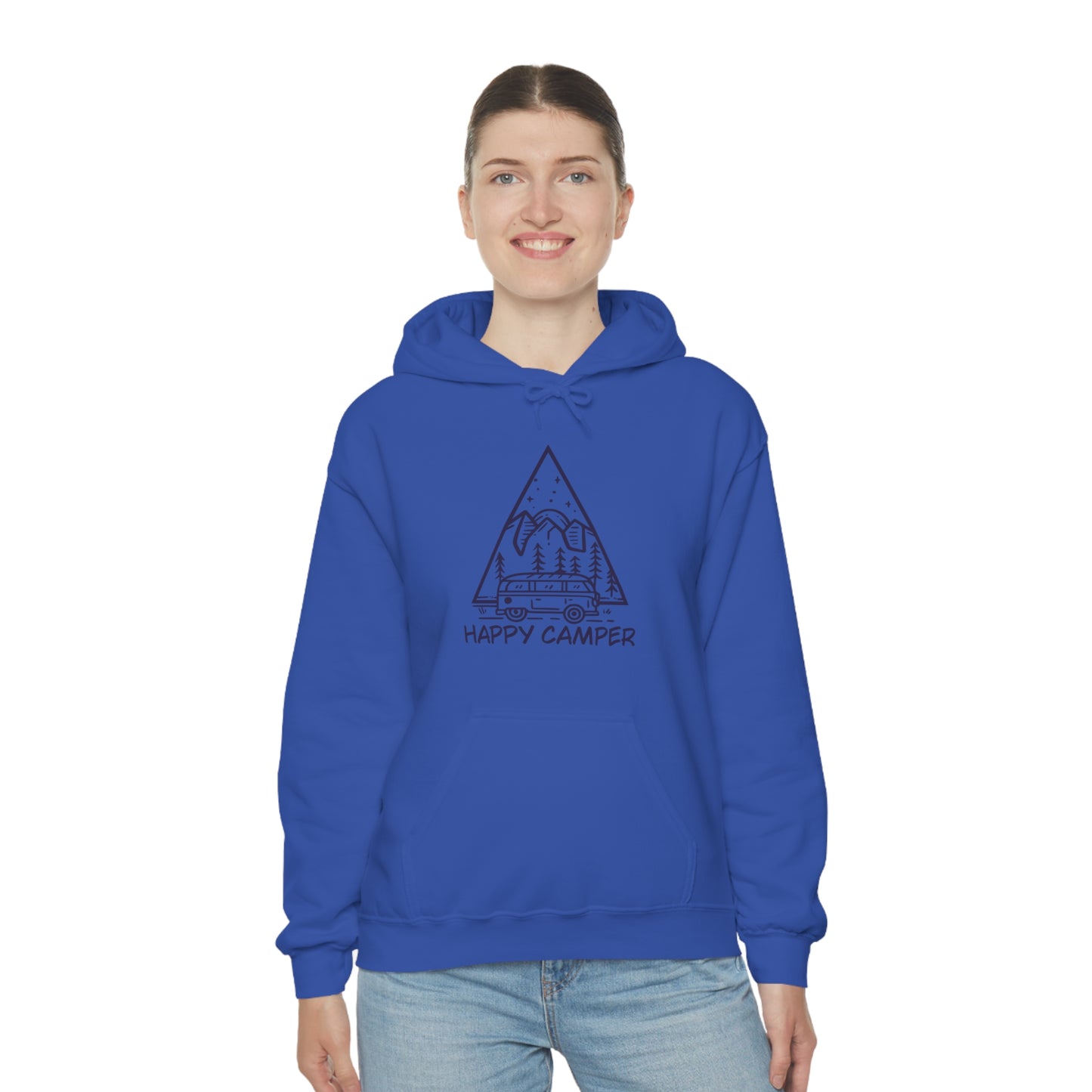 Happy Camper - Unisex  Hooded Sweatshirt