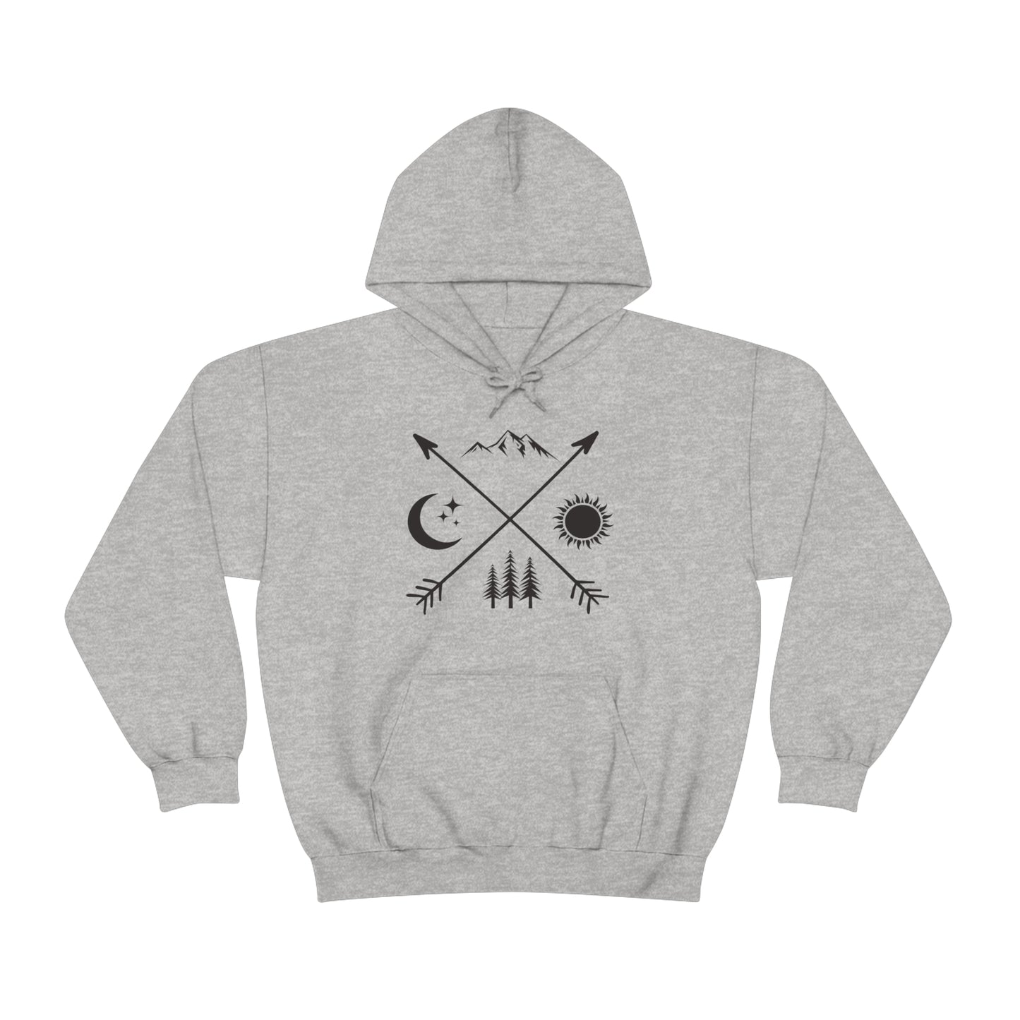 Outdoor Symbol - Unisex  Hooded Sweatshirt