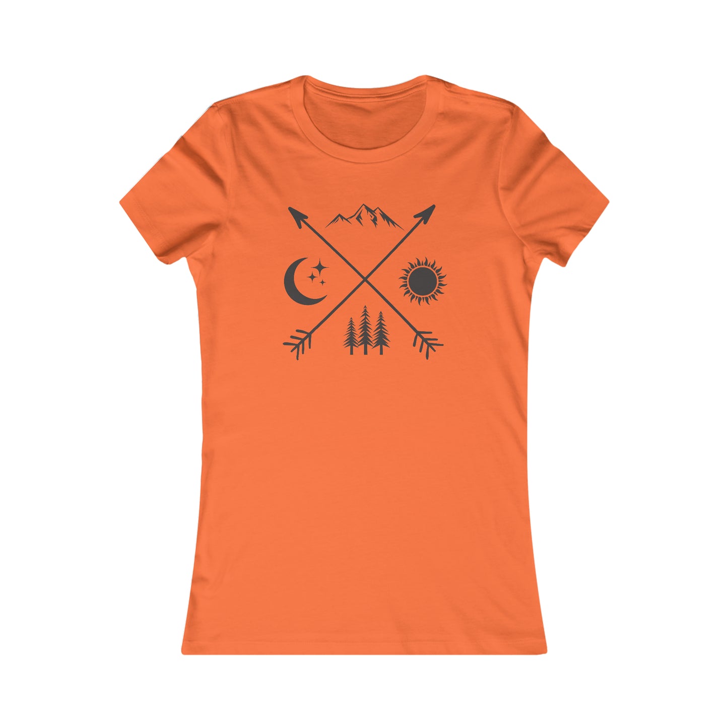 Crossing Arrows - Moon/Sun - Mountains/Forest -  Women's Tee