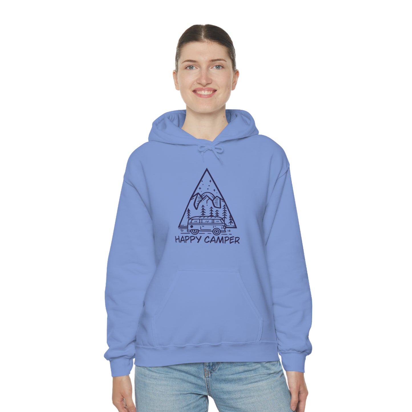 Happy Camper - Unisex  Hooded Sweatshirt