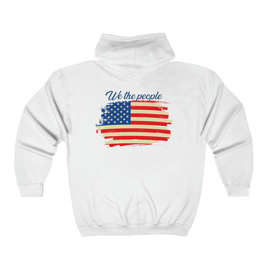 We The People - Unisex Full Zip Hooded Sweatshirt