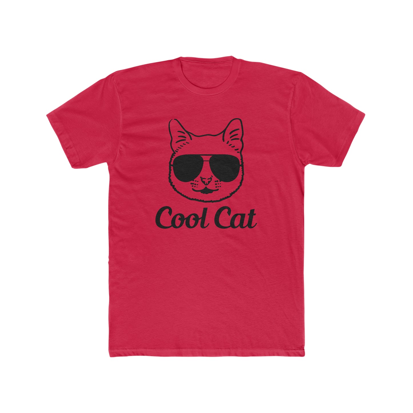 Cool Cat -  Men's Cotton Crew Tee