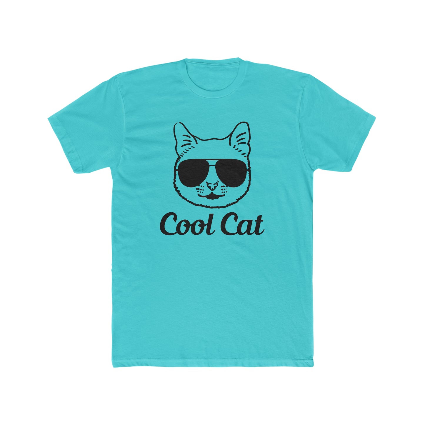 Cool Cat -  Men's Cotton Crew Tee